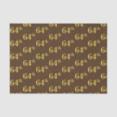 Braun, Imitate Gold 64. (Vierundsechzigste) Verans Seidenpapier (Vorderseite)