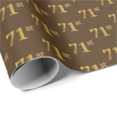 Braun, Imitate Gold 71. (71. Geschenkpapier (Rolleneckpunkt)