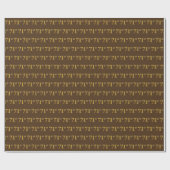 Braun, Imitate Gold 71. (71. Geschenkpapier (Flach)