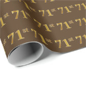 Braun, Imitate Gold 71. (71. Geschenkpapier (Rolleneckpunkt)