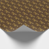 Braun, Imitate Gold 76. (76.-6.) Veranstaltung Geschenkpapier (Ecke)