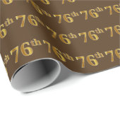 Braun, Imitate Gold 76. (76.-6.) Veranstaltung Geschenkpapier (Rolleneckpunkt)