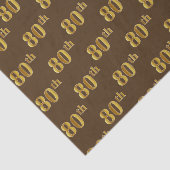 Braun, Imitate Gold 80. (Achtzigste) Veranstaltung Seidenpapier (Ausschnitt)