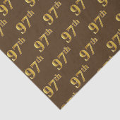 Braun, Imitate Gold 97. (siebenundneunzig) Veranst Seidenpapier (Ausschnitt)