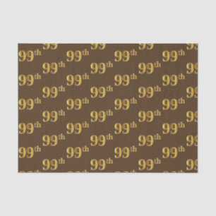 Braun, Imitate Gold 99. (neunundneunzig) Veranstal Seidenpapier
