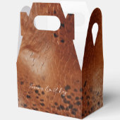 Braun Imitate Leather Wedding Geschenkschachtel (Offen)