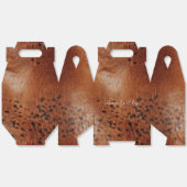 Braun Imitate Leather Wedding Geschenkschachtel (Ungeklappt)