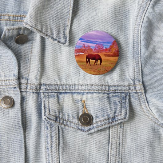 > Braun in einem träumfarbenen Feld Button (Beispiel)