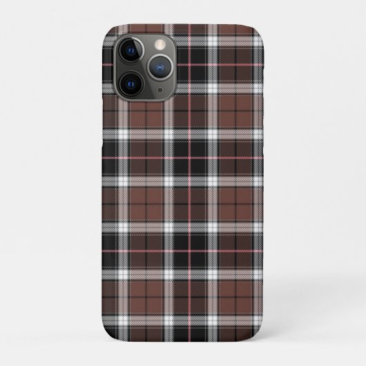 Braun Kariert Case-Mate iPhone Hülle (Rückseite)