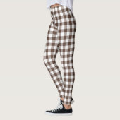 Braun kariert Gingham Leggings (Links)