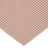 Braun kariert Gingham Tischdecke (Schrägansicht)
