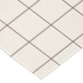 Braun Kariert Großraster Tischdecke (Schrägansicht)