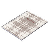 Braun Kariert: Kurze Anmerkungen Notizblock (Linke Seite)