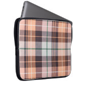 braun kariert laptopschutzhülle (Vorne Rechts)