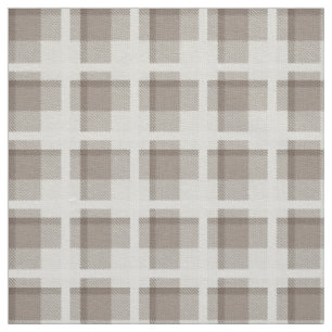 Braun kariert mit Gingham-Buffalo-Karo Stoff