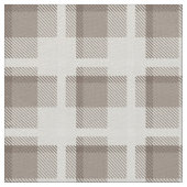 Braun kariert mit Gingham-Buffalo-Karo Stoff (Nahaufnahme)