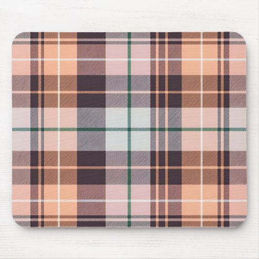 braun kariert mousepad (Vorne)