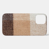Braun karierte Wolle karierte Textur. Tartan Case-Mate iPhone Hülle (Rückseite (Horizontal))