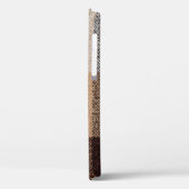 Braun karierte Wolle karierte Textur. Tartan Case-Mate iPhone Hülle (Rückseite / Links)