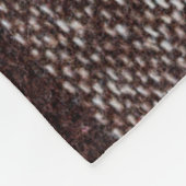 Braun karierte Wolle karierte Textur. Tartan  Fleecedecke (Ecke)