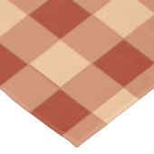 Braun kariertes Gingham-Muster Tischdecke (Schrägansicht)