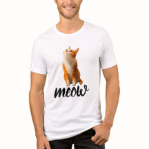 Braun Katze Schaut Hoch T-Shirt | Süße Katze Unise