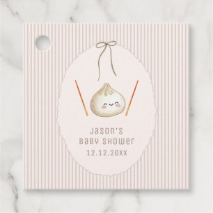 Braun Kawaii Jungen Bogen Asiatische Klöße Baby Sh Geschenkanhänger