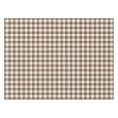 Braun Klassik-Picknick-Gingham-Karo Tischdecke (Vorderseite (Horizontal))
