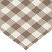 Braun Klassik-Picknick-Gingham-Karo Tischdecke (Schrägansicht)