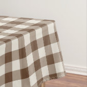 Braun Klassik-Picknick-Gingham-Karo Tischdecke (Beispiel)
