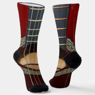 Braun klassische Gitarre, Crew Socken