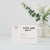 braun können wir frühzeitig warten Ratet wie viele Begleitkarte (Stehend Vorderseite)