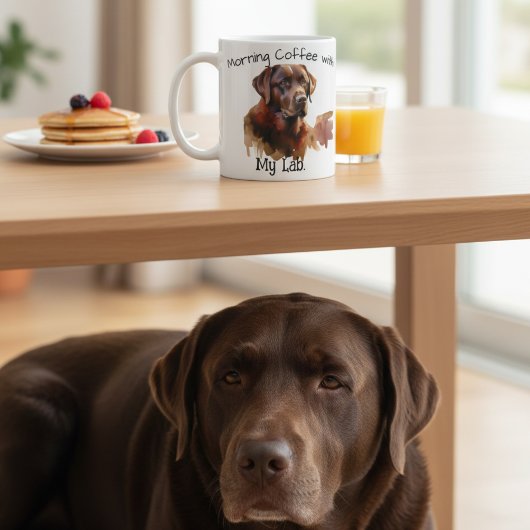 Braun Labrador Wasserfarbe Personalisieren Kaffeez Kaffeetasse