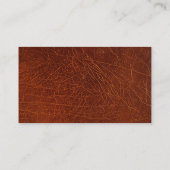Braun Leder Design Inneneinrichtung Visitenkarte (Rückseite)