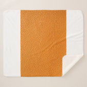 Braun Lederstruktur Sherpadecke (Vorderseite (Horizontal))