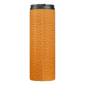 Braun Lederstruktur Thermosbecher (Rückseite)