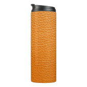 Braun Lederstruktur Thermosbecher (Nach rechts gedreht)
