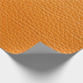Braun Ledertextur Geschenkpapier (Ecke)
