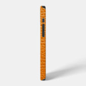 Braun Ledertextur iPhone Hülle (Linke Seite)