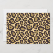 Braun Leopard & Hot Pink Baby Dusche Einladungen (Rückseite)