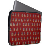 Braun-Maus-Muster Vorhang Laptopschutzhülle (Vorne Rechts)