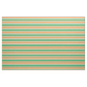 Braun, Meeresgrün und hellgelbes Muster Stoff (Fat Quarter (45,7 x 55,9 cm))