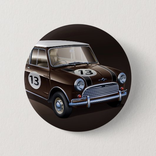 Braun Mini Coopers S Button (Vorderseite)