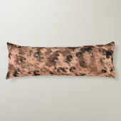 Braun mit Abstraktem schwarzem Muster Seitenschläferkissen (Vorderseite)