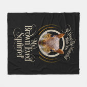 Braun Mit Augen Eichhörnchen - lustiger Eichhörnch Fleecedecke (Vorderseite (Horizontal))