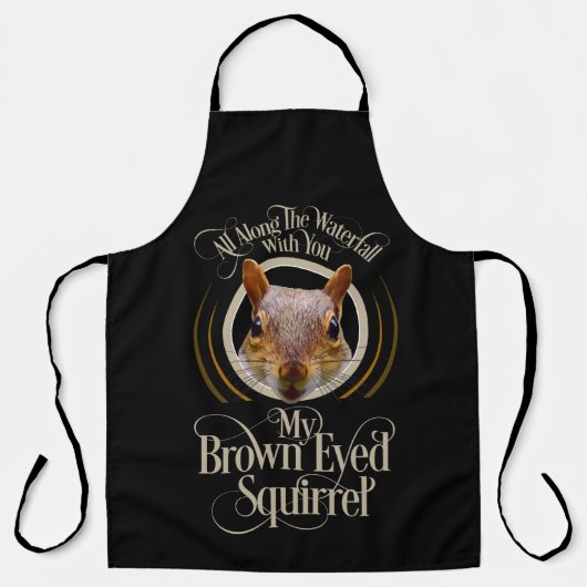 Braun Mit Augen Eichhörnchen - lustiger Eichhörnch Schürze (Vorderseite)