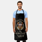 Braun Mit Augen Eichhörnchen - lustiger Eichhörnch Schürze (Getragen)