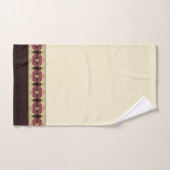 Braun mit elegantem Designer Stripe-Akzent Badhandtuch Set (Handtuch)