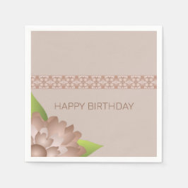 Braun mit rosigem Hue Serviette