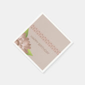 Braun mit rosigem Hue Serviette (Ecke)